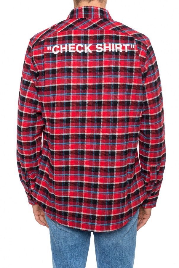 Off white hotsell quote check shirt